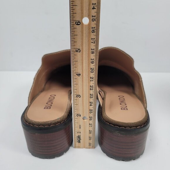 Blondo Stelle Women's Brown Suede Slip-On Mules US Size 7.5M - Picture 8 of 9